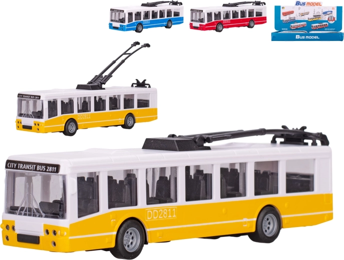 Trolleybus med friktionsmotor 17 cm