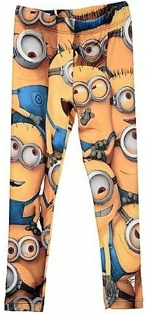 Gule leggings med Minions