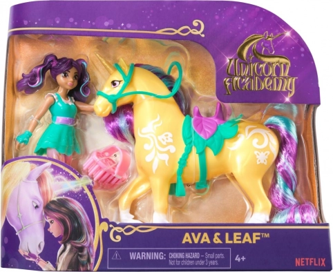 Figurer Ava og Leaf fra Unicorn Academy