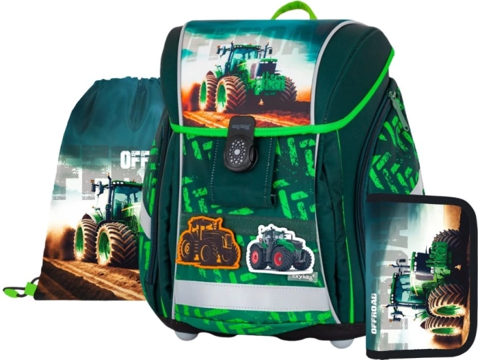 Skolesæt 3 stk Premium Light med traktor-motiv OXYBAG