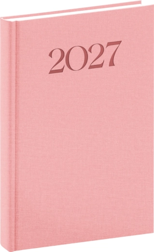 Notique Biella daglig kalender 2027 rosa 15 × 21 cm