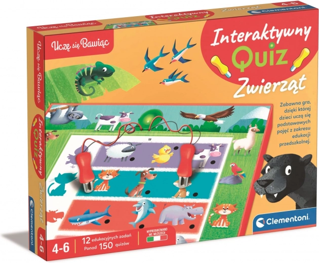 Interaktiv quiz Dyr CLEMENTONI (4–6 år)