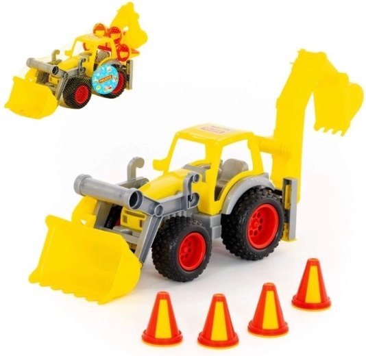 Plasttraktor med frontlæsser ConsTruck