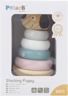 Træstabelpyramide hund POLARB