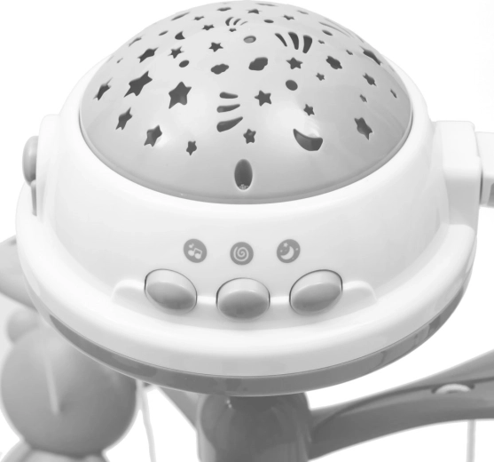 Rolig nat med lysprojektor