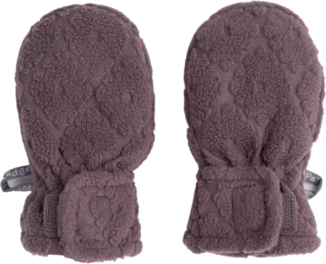 Lodger handsker uden tommelfinger (mittens) folklore fleece mauve 1–2 år