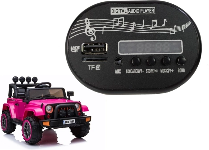 Musikpanel til batteridrevet legebil