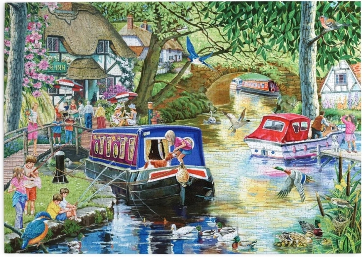 Puslespil House of Puzzles Sommer ved floden, 1000 brikker
