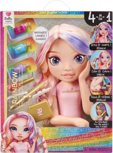 Friserhoved RAINBOW HIGH Bella 4 i 1