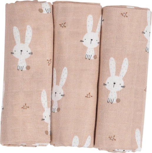 FreeON Bubaba stofbleer beige bunnys - 3 stk.