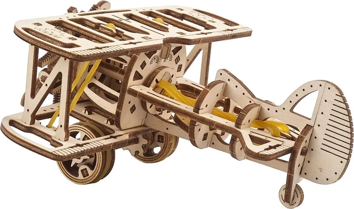 Fungerende gummimotor og roterende propel