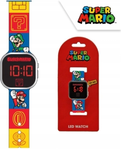 Børne LED digitalur Super Mario