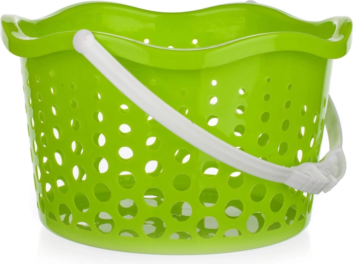 Hængende klemmekurv grøn, plast, diameter 19 cm