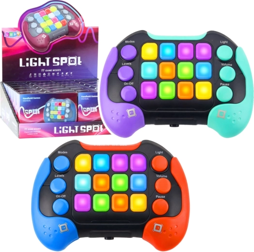 Elektronisk spil Light Spot – lomme-konsol med 11 spiltilstande