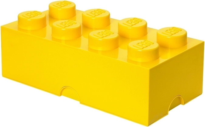 Lego opbevaringsboks 8 gul