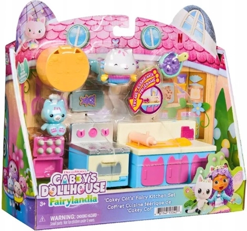 Spin Master Gabby’s Dollhouse magisk køkken- og badeværelsessæt
