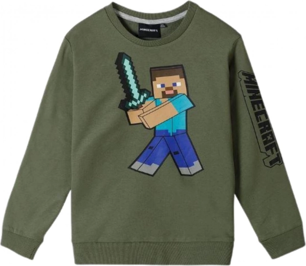 Minecraft hættetrøje mørkegrøn
