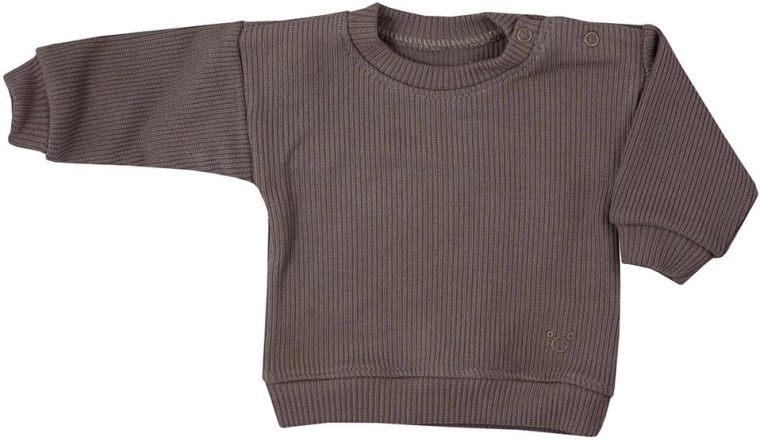 Baby T-shirt Koala Pure brun med lange ærmer
