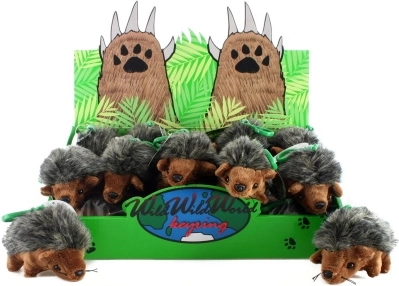 Plysbamse-pindsvin nøglering 13 cm