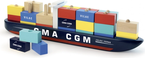 Træ-containerfragtskib CMA CGM Jules Verne – puslespil VILAC