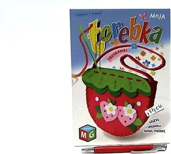 Moja filt-taske med jordbær