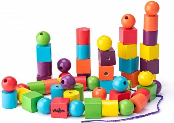 Store snøreperler til børn