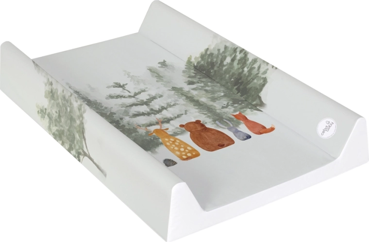 Ceba Baby blød, profileret puslepude 50 × 70 cm Basic Forest Companions