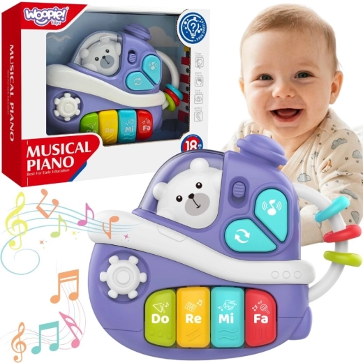 WOOPIE BABY interaktivt musikklaver i bådform