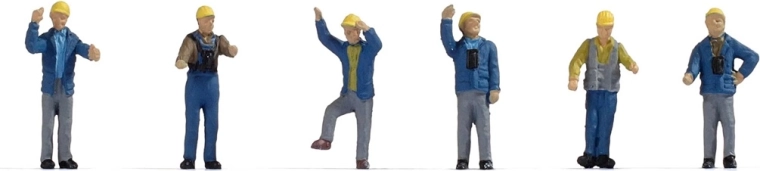 Noch sæt med figurer – rangerarbejdere – epoke III–IV (H0)