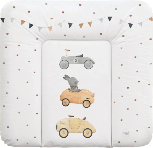 Ceba Baby blød puslepude til kommode basic bunny driver 75 × 72 cm