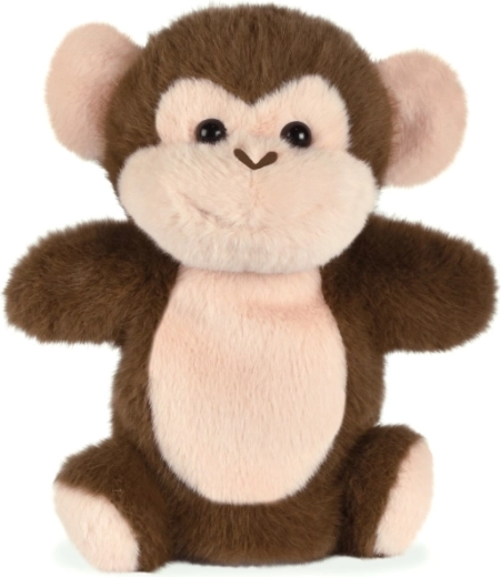 Doudou Histoire d'Ours plysj-hånddukke abe brun 24 cm