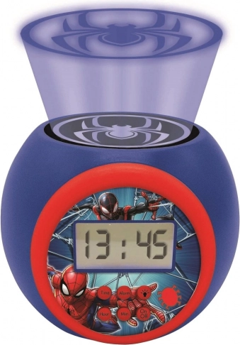Digital vækkeur Spider-Man med projektor til børn