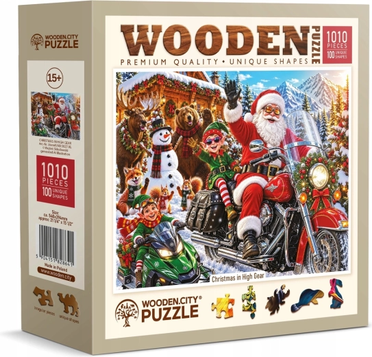 WOODEN CITY Træpuslespil Julen i fuld gang 1010 brikker