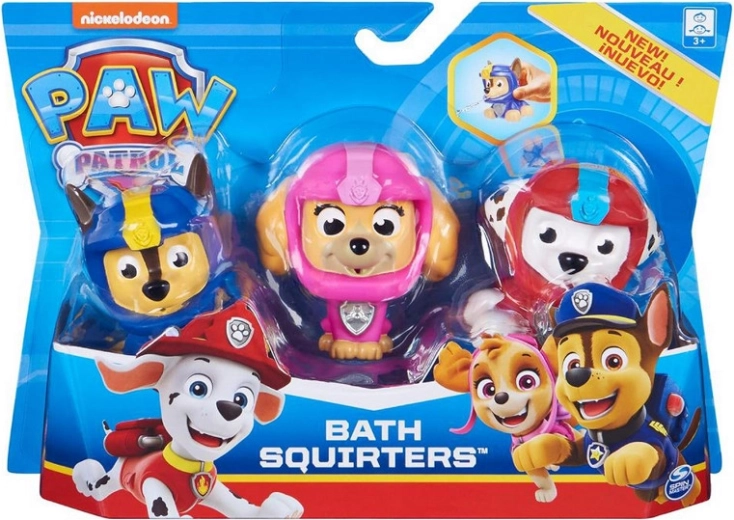 Paw Patrol – sæt med 3 badelegetøj