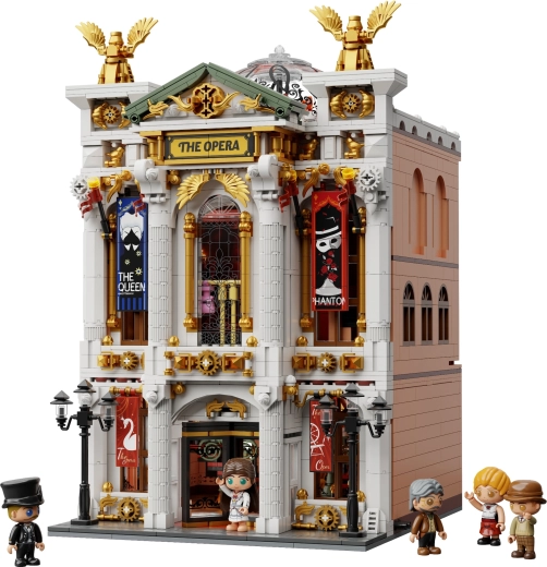 Pragtfuld operafacade med rige detaljer