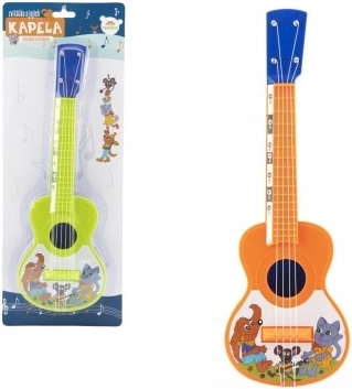 Plastukulele med dyr 40 cm med plekter