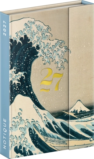 Notique ugentlig magnetisk kalenderbog Katsushika Hokusai 2027 11 × 16 cm
