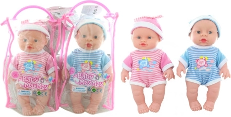Babypuppe med lyd 24 cm i pyjamas - 1 stk.