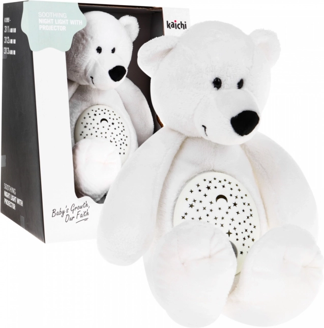 Beroligende plysbamse 3-i-1 med projektor og melodier, 6 m+