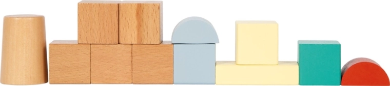 Kreativ bygning med forskellige former