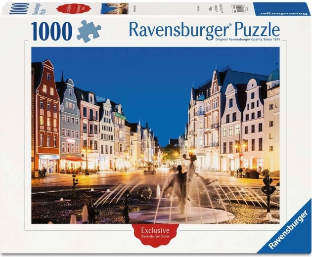 Ravensburger puslespil Rostock om natten 1000 brikker