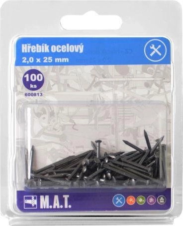 Stålsøm 25 × 2,0 mm (100 stk)