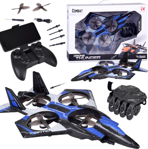 Skydende drone Combat Flight med styrehandske og RC-fjernbetjening