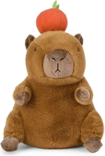 Bamse-kapybara med æble 25 cm