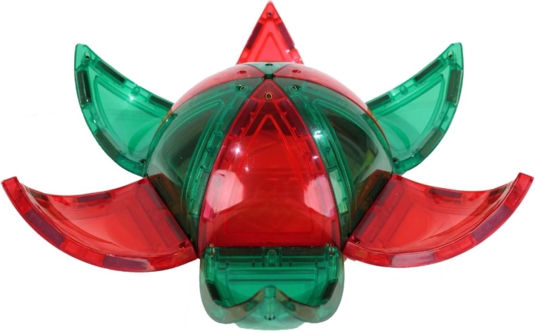 Cleverclixx magnetisk byggesæt Curved Dome Pack Intense (47 dele)
