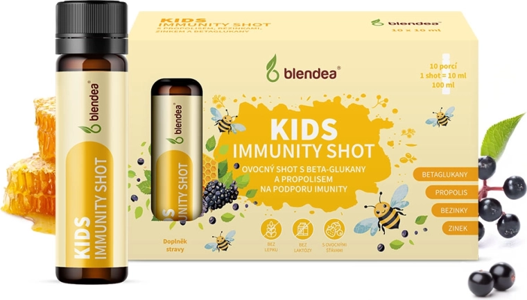Blendea immunity shot pro børn med propolis og beta-glukaner 10 × 10 ml