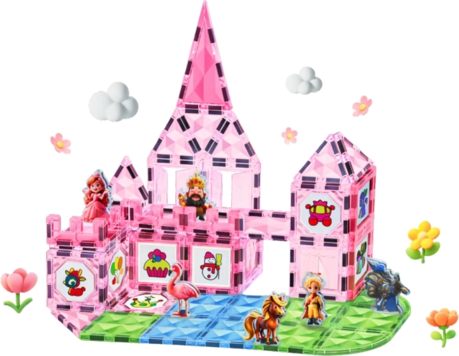 Magisk prinsesseslot af 80 dele