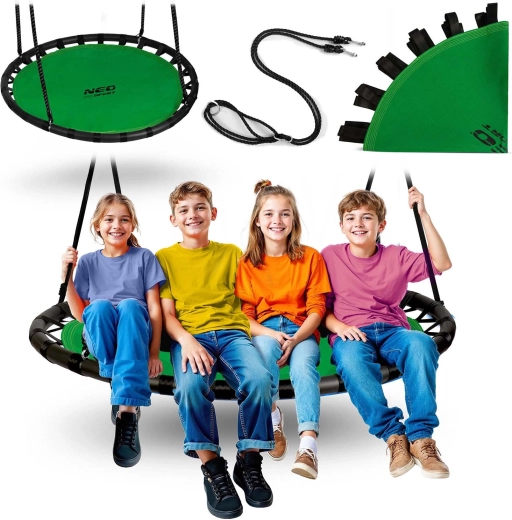 Rund gynge “storkerede” NEO-SPORT Swingo 120 cm