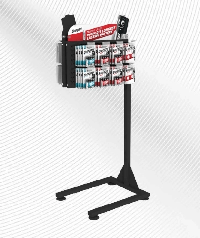 Horisontal stander ENERGIZER 4×2 med antenneholder, dobbeltsidet, uden paneler
