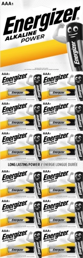 Energizer Power Alkaline AAA mikrotus-batterier, 12 stk